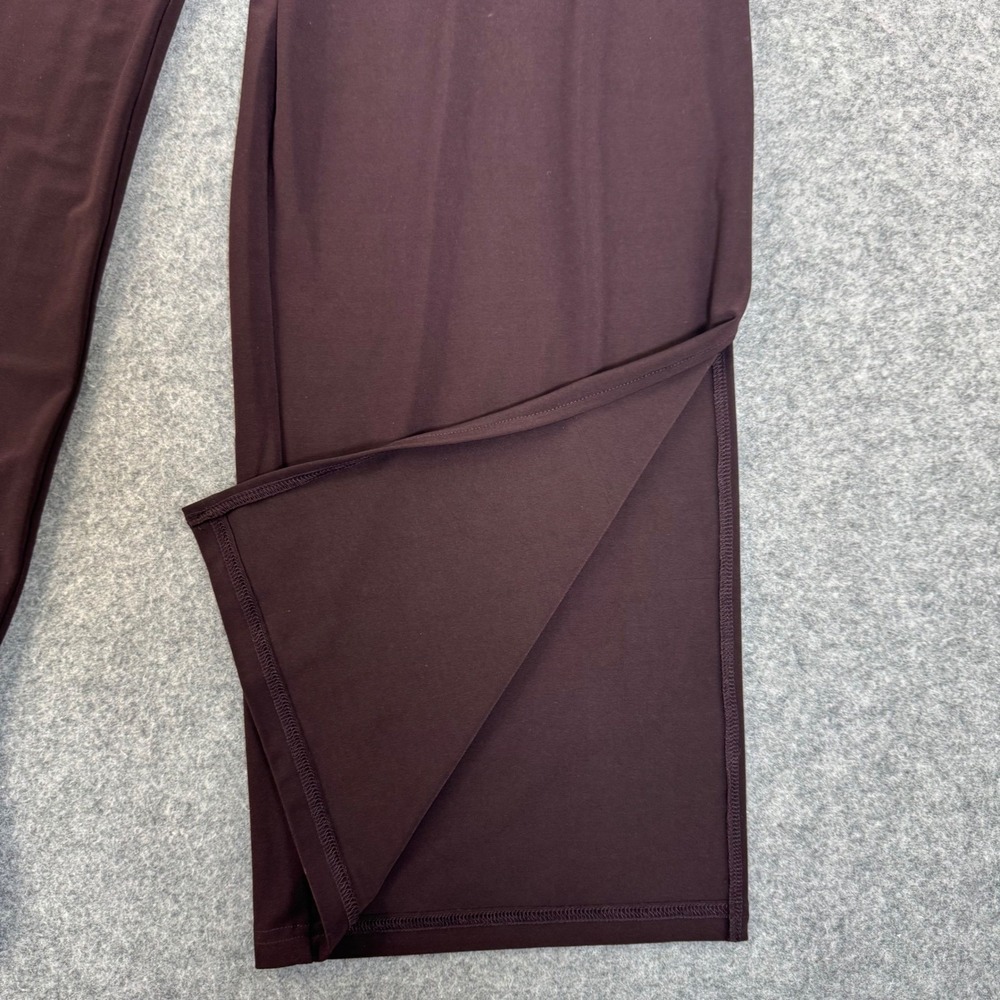 Sympli Side Slit Wide Pant Currant Purple High Rise Jersey Trousers Size 6 NEW - Picture 3 of 10